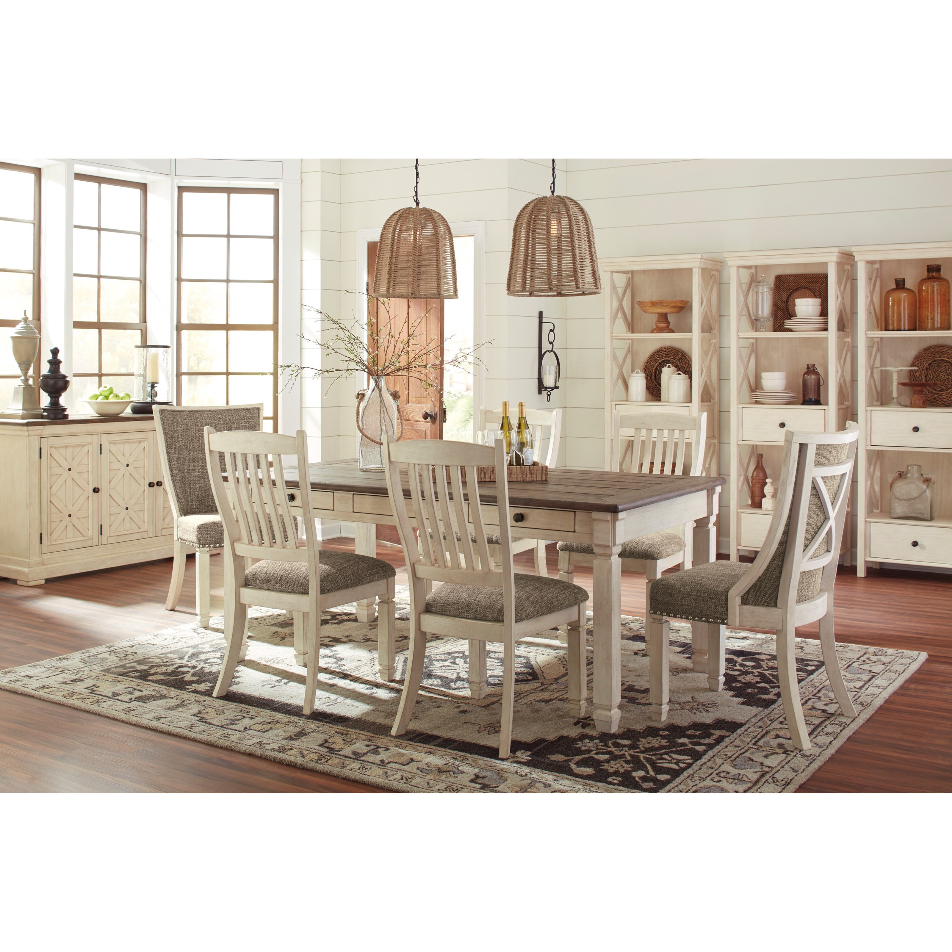 Benchcraft Bolanburg Formal Dining Room Group Virginia Furniture